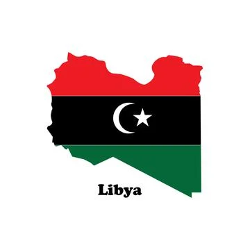 Libya map icon Stock Illustration