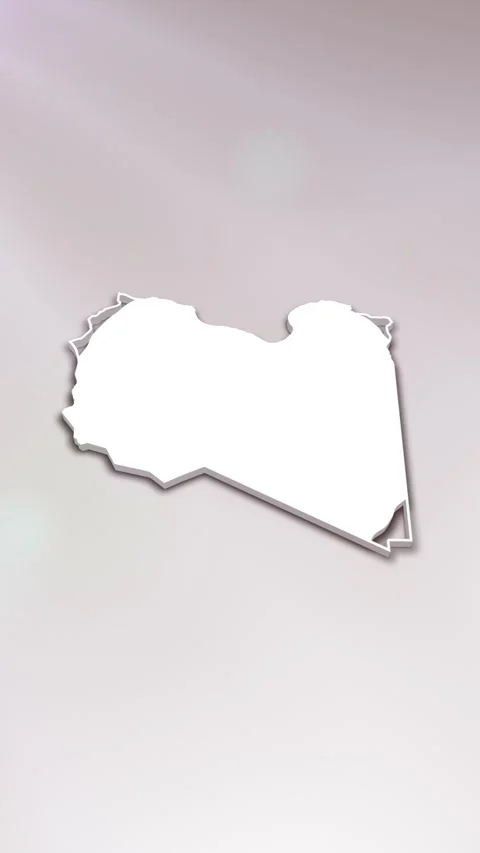 Libya Map Intro Stock Footage 261660483