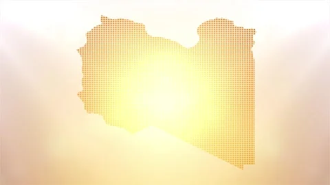 Libya Map Opener Stock Footage 247893534