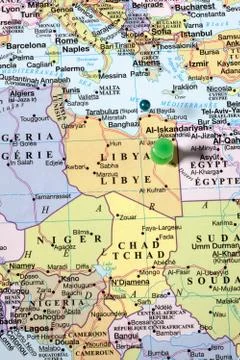 Libya map Stock Photos