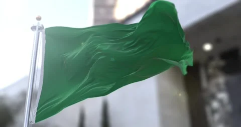 Libya-old-flag-waving-seamless-loop-4k-60fps Stock Footage 332126731