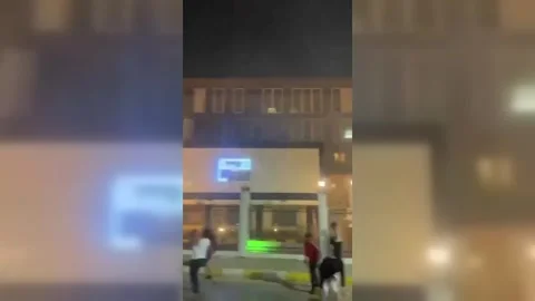 Libya: Protesters Set Fire to Football Federation and Government HQ in Li... Stock Footage 334920736
