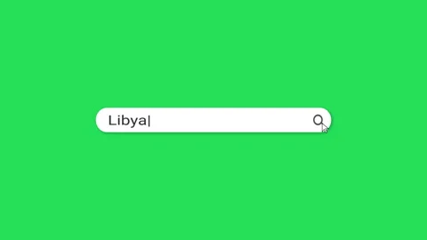 Libya Search Bar Typing Animation Green Screen 4K Travel Loop Chroma Key Stock Footage 342706590