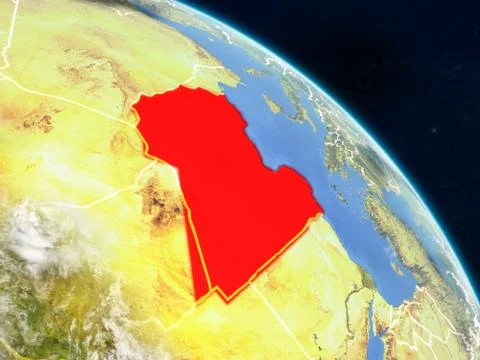 Libya from space Foto stock