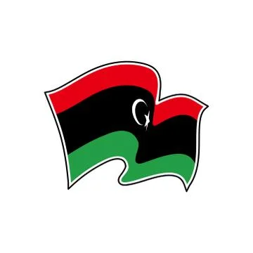 Libya vector flag. National symbol of Libya Stock Illustration