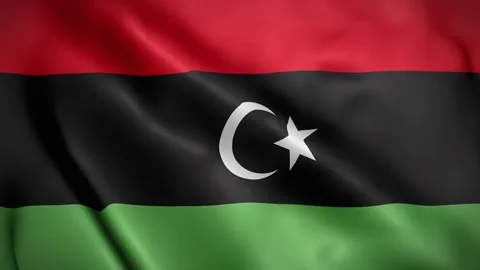 Libya waving flag, 4k Libyan Flag Waving Animation Vidéo 263810413