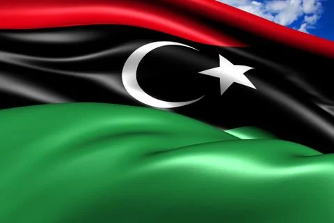 Libyan flag Stock Illustration