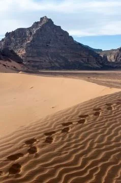 Libyan sahara desert Stock Photos