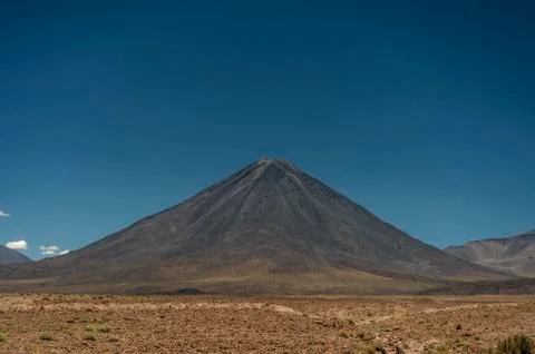 Licancabur volcano 5,916 meters Stock Photos