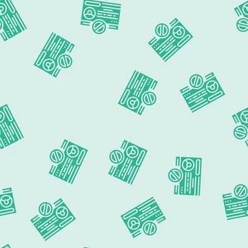 License cancel glyph seamless pattern Stock Illustration