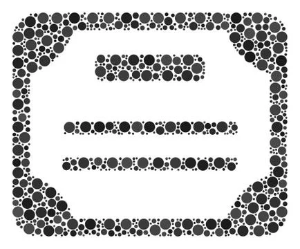 License Composition of Dots Illustrazione stock