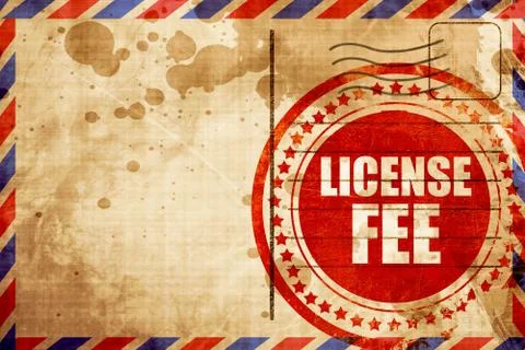 License fee Stock Illustration