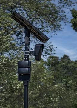 License Plate Recognition  Device 스톡 사진
