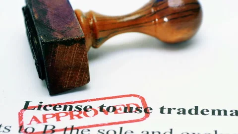 License to use trademark approved Stock Footage 344059361