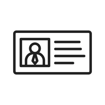 License to work icon vector image.  Stock Illustration