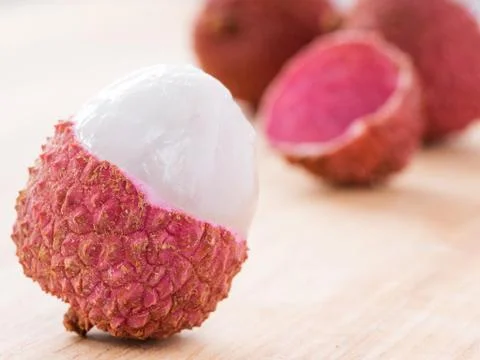 Lichee close up Stock-Fotos