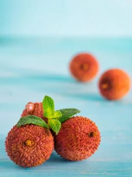 Lichee fruit close up 스톡 사진