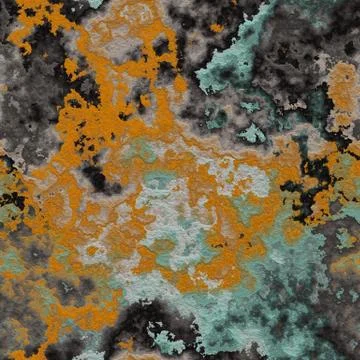 Lichen  old rock repeating pattern Stock Illustration