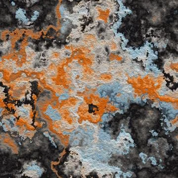 Lichen  old rock repeating pattern Stock Illustration