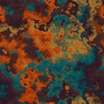 Lichen  old rock repeating pattern Stock Illustration