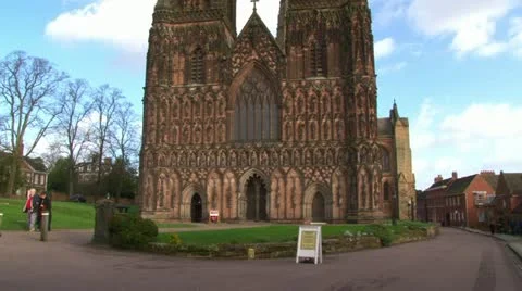 Lichfield Cathedral Stock Footage 21907240