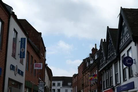 Lichfield Highstreet Stock Photos