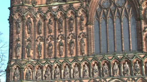 Lichfield West Front Video stock 21915681