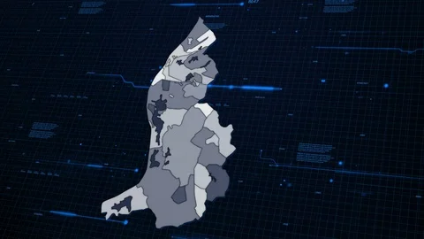Lichtenstein network map Stock Footage 87977499