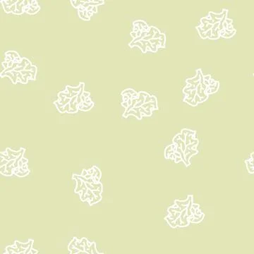Lichty salad line vector seamless pattern Stock Illustration