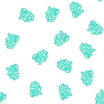 Lichty salad vector seamless pattern Stock Illustration