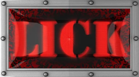 Lick on led Stock Footage 8760421