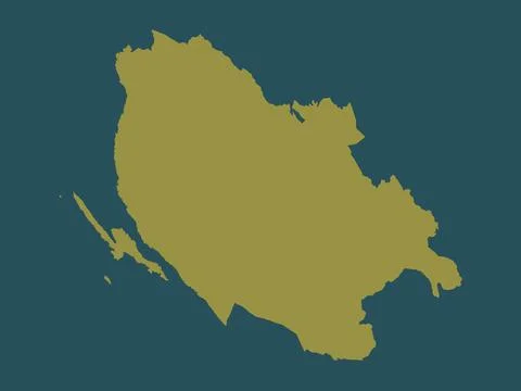 Licko-Senjska, Croatia. Solid color shape Stockillustratie