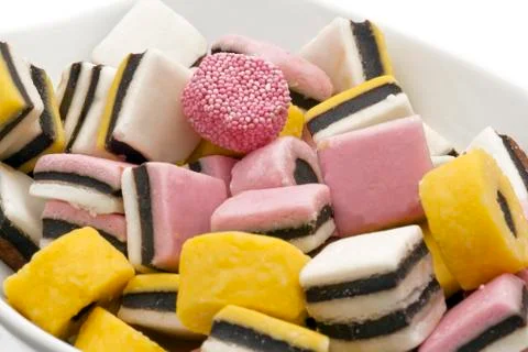 Licorice candy close up Stock Photos