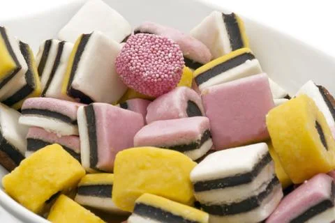 Licorice candy close up Stock Photos