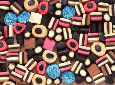 Licorice candy Stock Photos