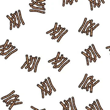 Licorice plant vector seamless pattern Illustrazione stock