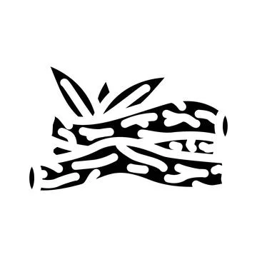 Licorice root ayurvedic herb glyph icon vector illustration 스톡 일러스트