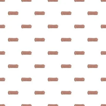 Licorice root sticks forming a seamless background pattern Stock Illustration