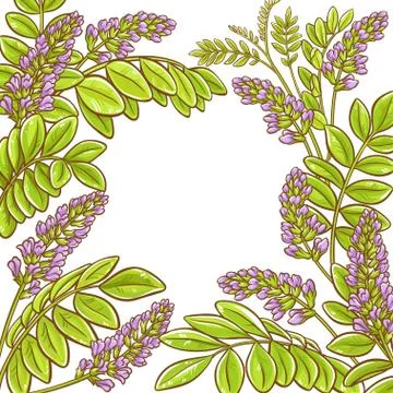 Licorice vector frame Illustrazione stock