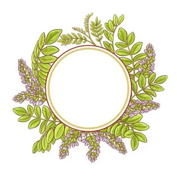 Licorice vector frame Stock Illustration