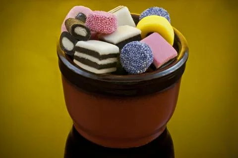 Licquorice sweets Stock Photos