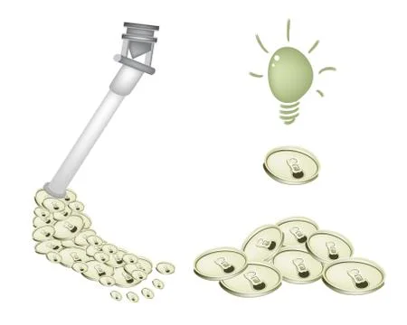 Lid Cans Froming to An Artificial Leg Stockillustratie