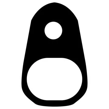 Lid easy open can label ring pull aluminum. Opener icon. Ring of the can Stock Illustration