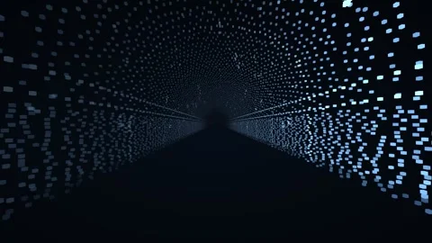 Lidar intensity point cloud underground mine drift rock bolt mesh support survey Stock Footage 342135047