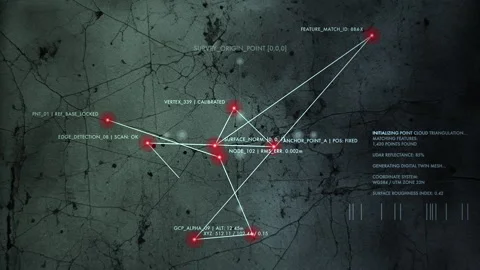 Lidar Point Cloud Digital Mapping and Engineering Survey Stock Footage 330970088