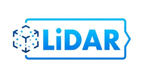 Lidar scanner icon, sign. Vector stock illustration Stock Illustration
