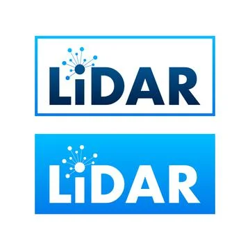 Lidar scanner icon, sign. Vector stock illustration Stockillustratie