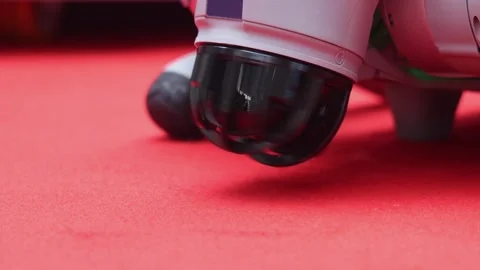 LiDAR Sensor Robotic Dog Stock Footage 336791833