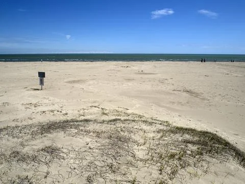 Lidi ferraresi lido ferrara sand beach panorama by the sea Stock Photos