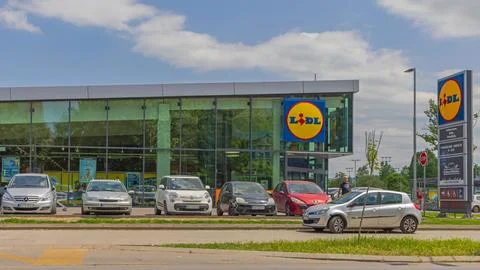Lidl Shop Kragujevac Foto stock
